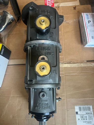 LENCO CS1 Big Shaft 3-Speed Fine Spline Transmission with Reverser, Billet Rear Cover, and N50 Sprags - Ready to Run