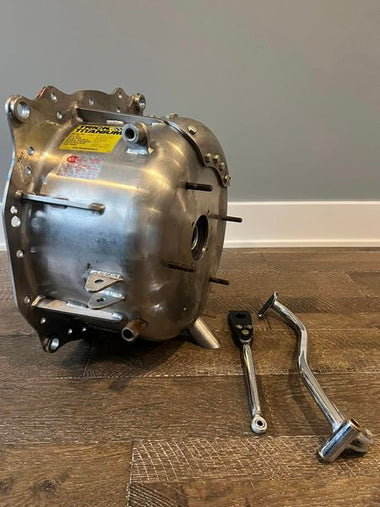 Trick Titanium 8 1/8 Titanium Bellhousing 6.2 Cert Double Liner for Alcohol Racing Setup