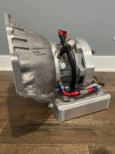 Introducing the BRUNO CONVERTOR DRIVE 35 with Fine Spline Input, Large 1.25” Shaft, BRT Chevy Bellhousing, and Aluminum Deep Aftermarket Pan