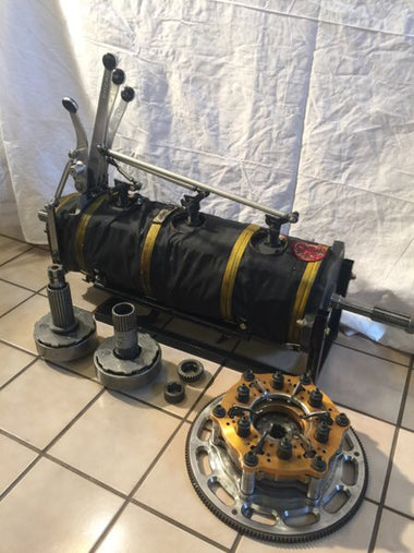 Complete Lenco CS1 4 Speed Transmission Package with Extra Gear Sets, Blanket, and Clutch Components