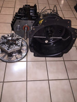 Title: Ultimate Racing Transmission Package - Liberty 5-Speed with Pneumatic Shifter, Browell Aluminum Bellhousing, and Leander Brothers Quad Disc Billet Clutch